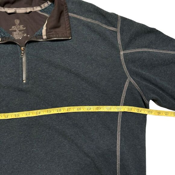 KUHL Men's Blue Revel 1/4 Zip Sweater Jacket Pullover Size XL Hiking Camping - Picture 5 of 8
